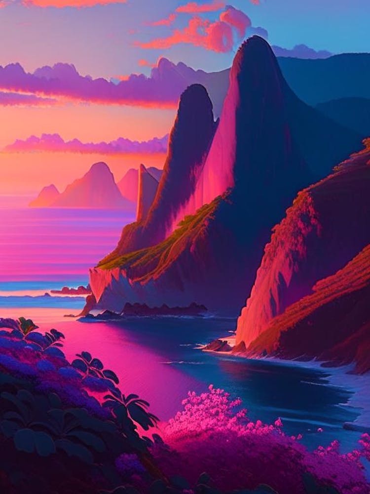 Na Pali Coast Dreamy Sunset 3