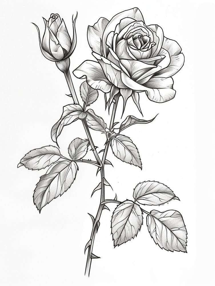 Roses Sketch 32