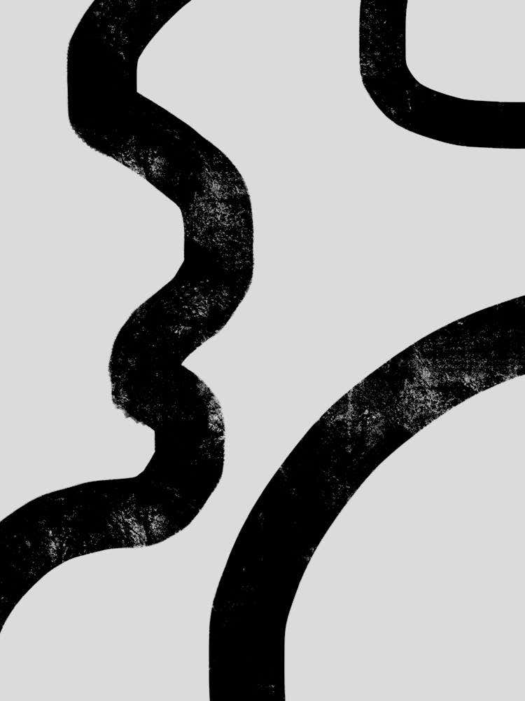 Statement Monochrome Abstract 01