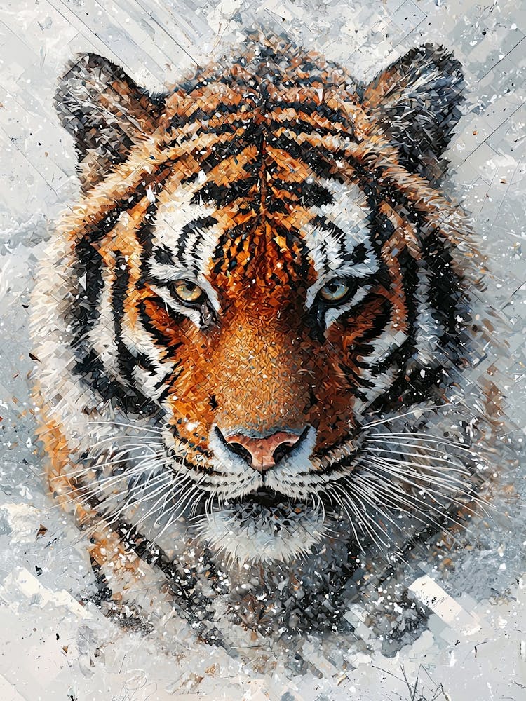 Tiger In The Snow 3