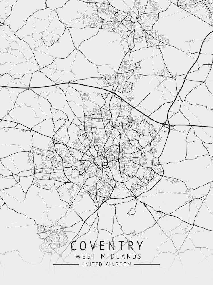 Coventry City Map