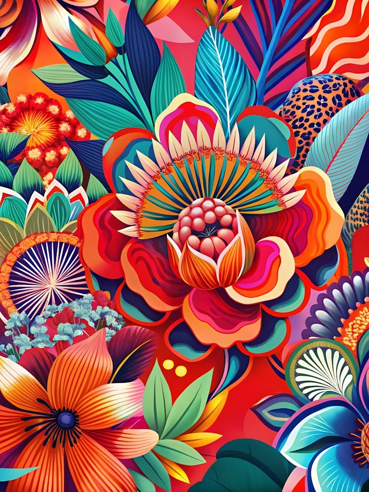 Colorful Floral Pattern 1