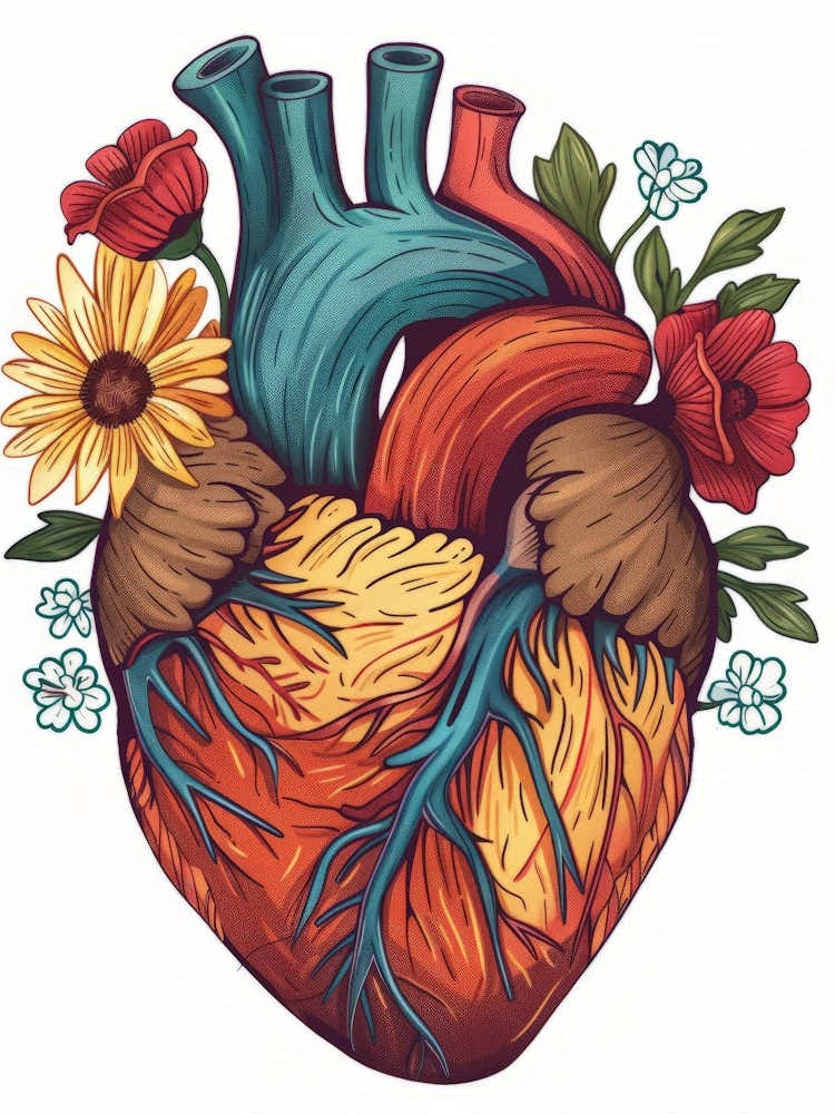 Heart With Flowers 1