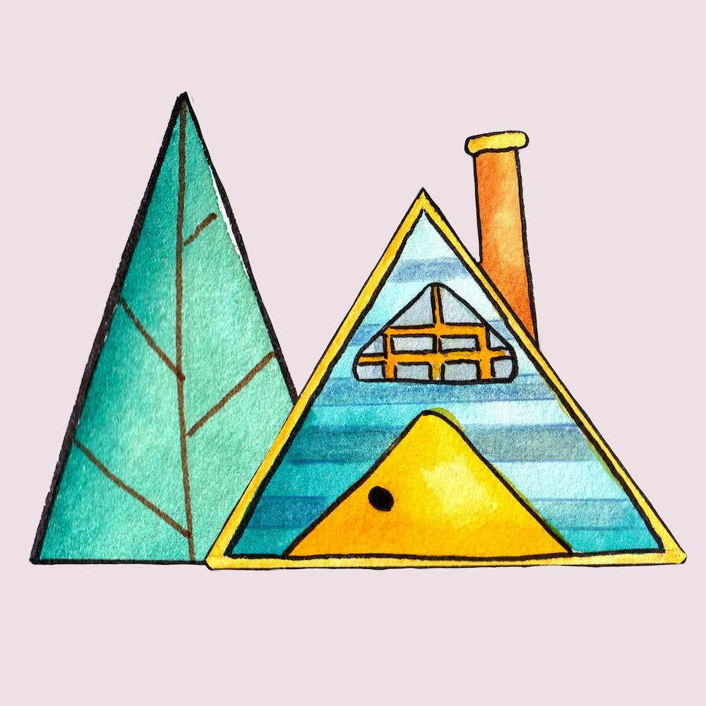 Green Forest Cottage Square