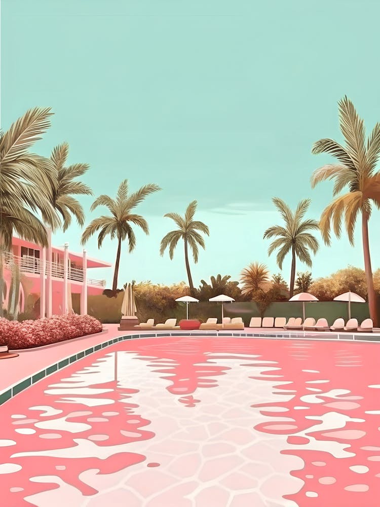 Pink Miami Swimming Pool