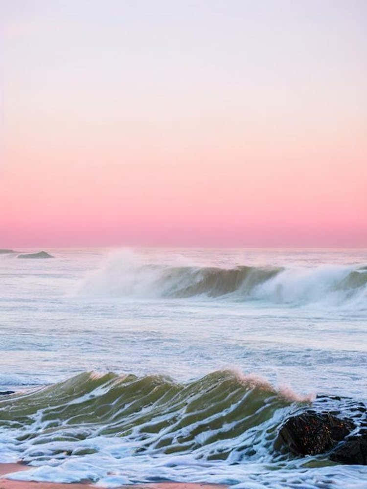 Bamburgh Beach, Northumberland Pink Photography 2