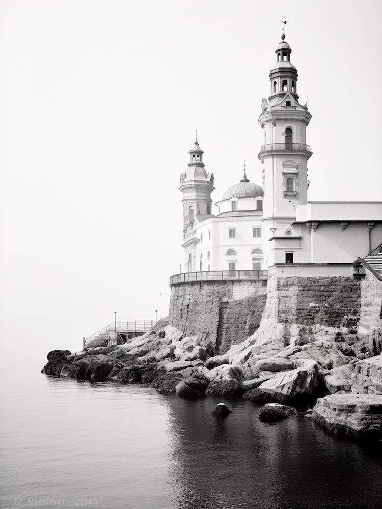Camogli, Italy, Black And White Photography 1