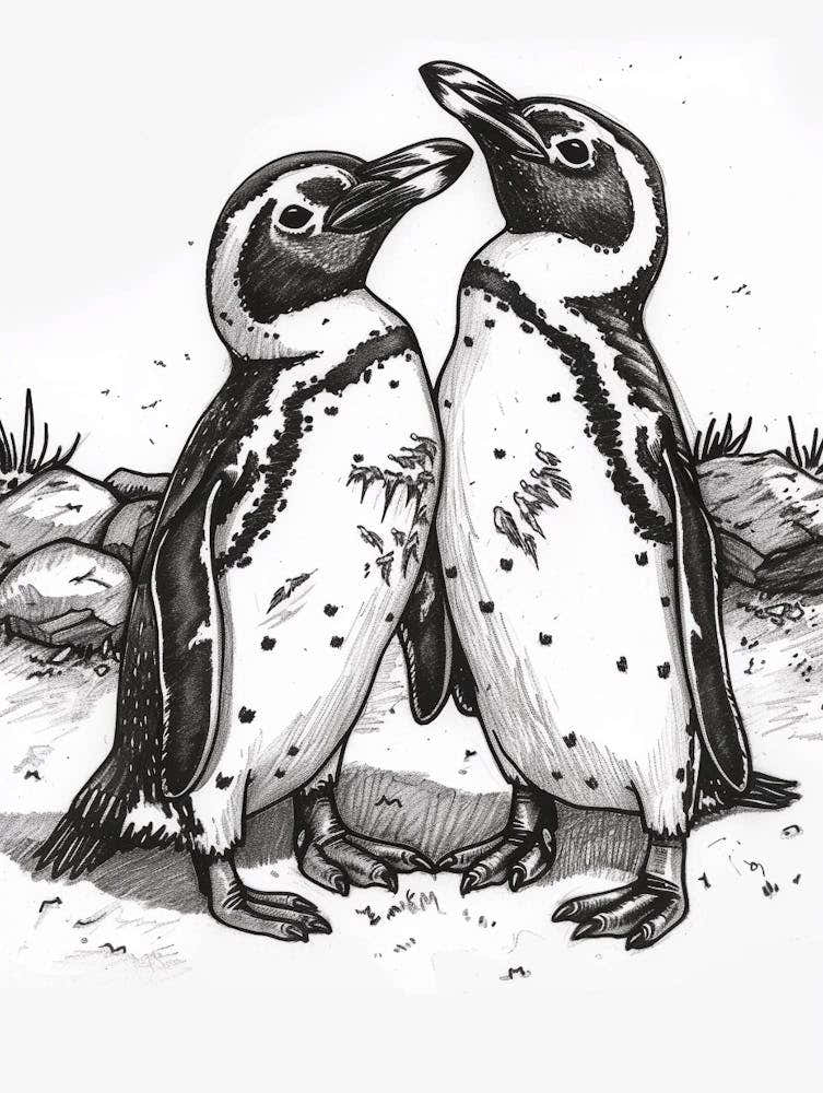 African Penguin Socializing 4
