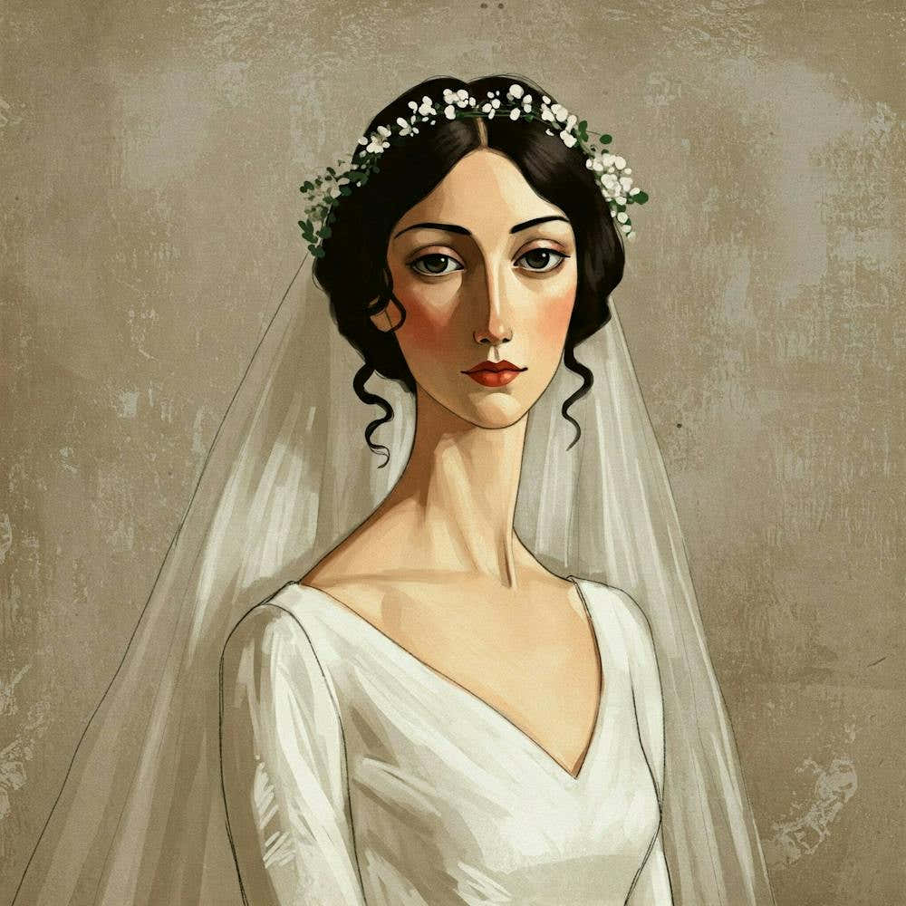 Bride In A Wedding Dress