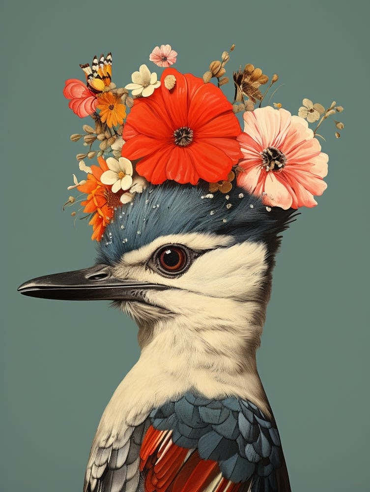Bird With A Flower Crown Cuckoo 2