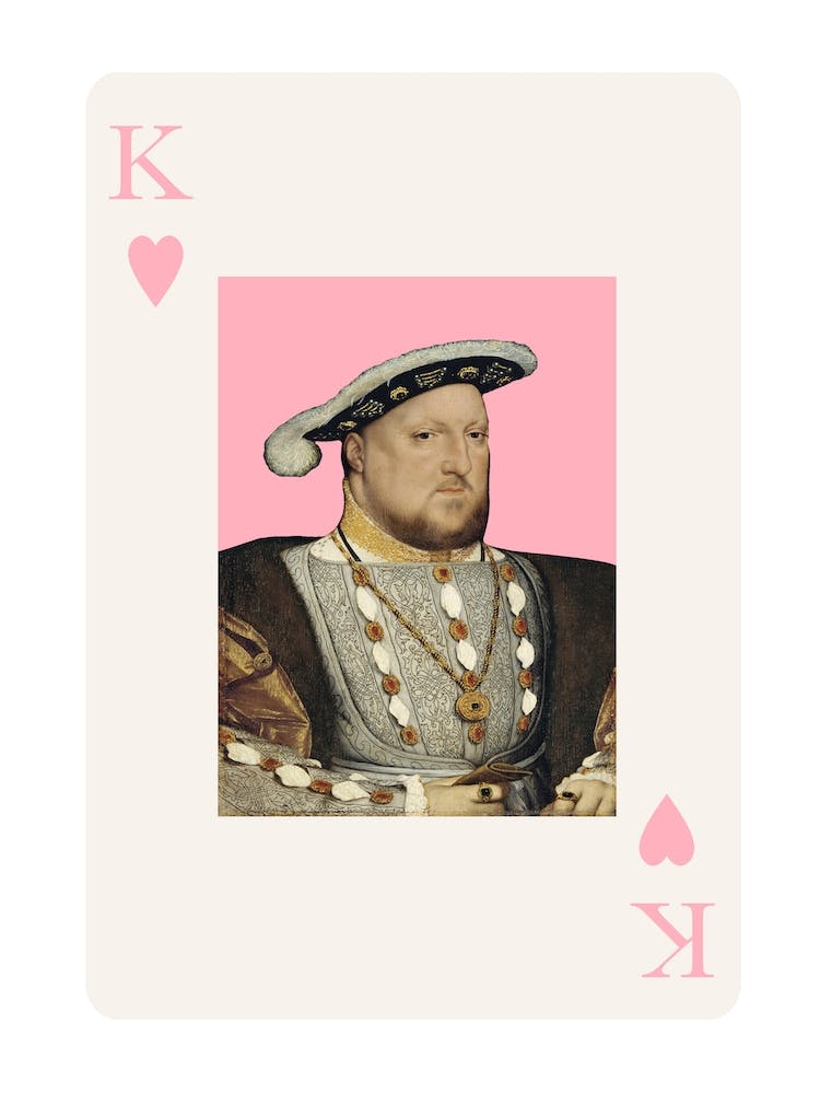 King Henry Playing Card