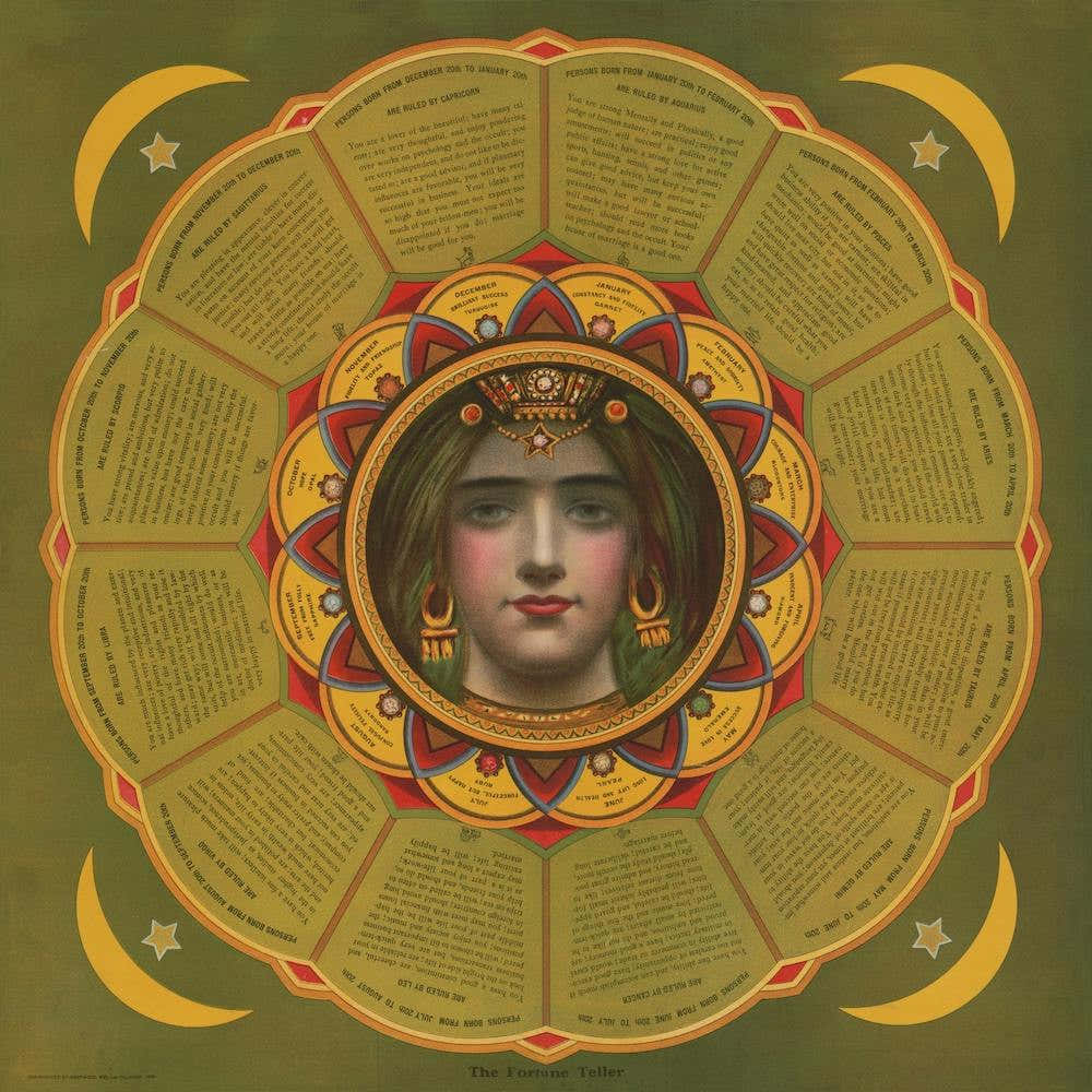 Fortune Teller Star Sign Vintage