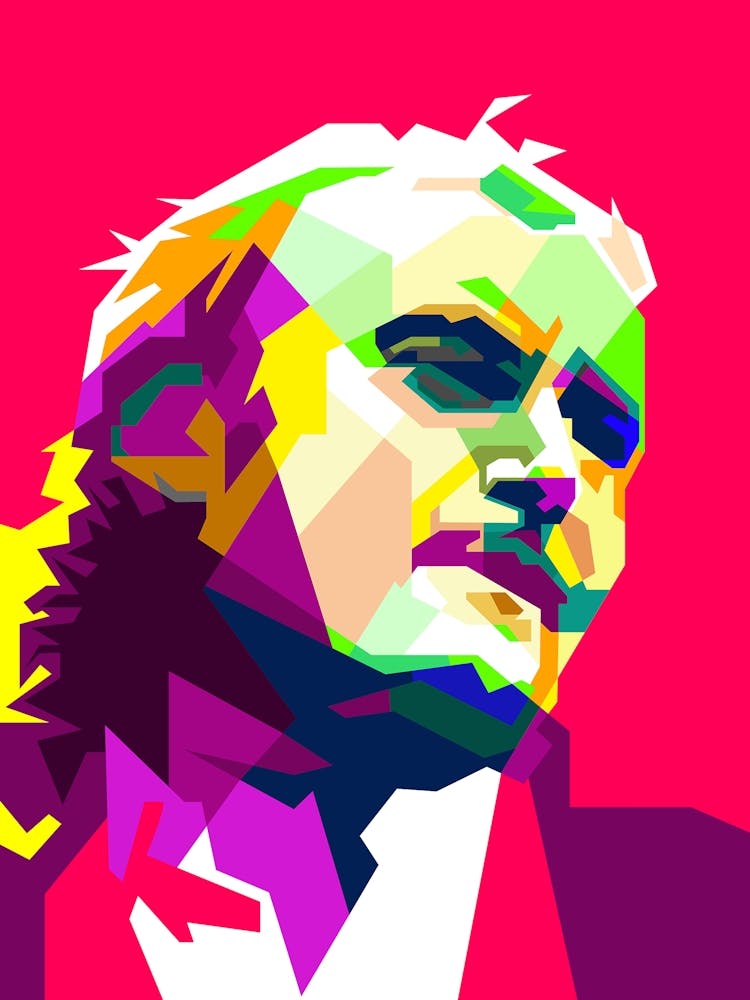 Phil Collins pop art WPAP is an English musician, singer, drummer, songwriter, record producer and actor. He was the drummer and later became the lead singer of the rock band Genesis and had a successful solo career, achieving three UK number-one singles and seven US number-one singles as a solo artist.