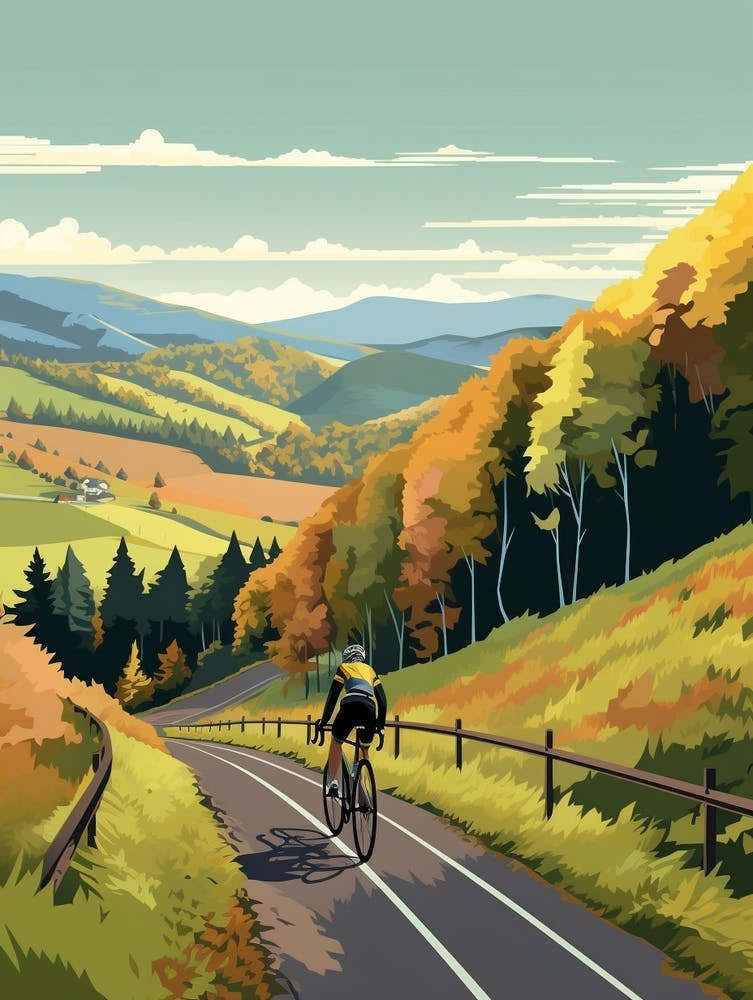 Tour Du Mont Dor France 1 Vintage Travel Illustration