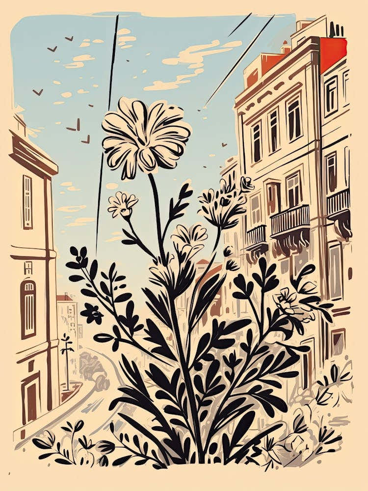 Lisbon, Flower Collage 2
