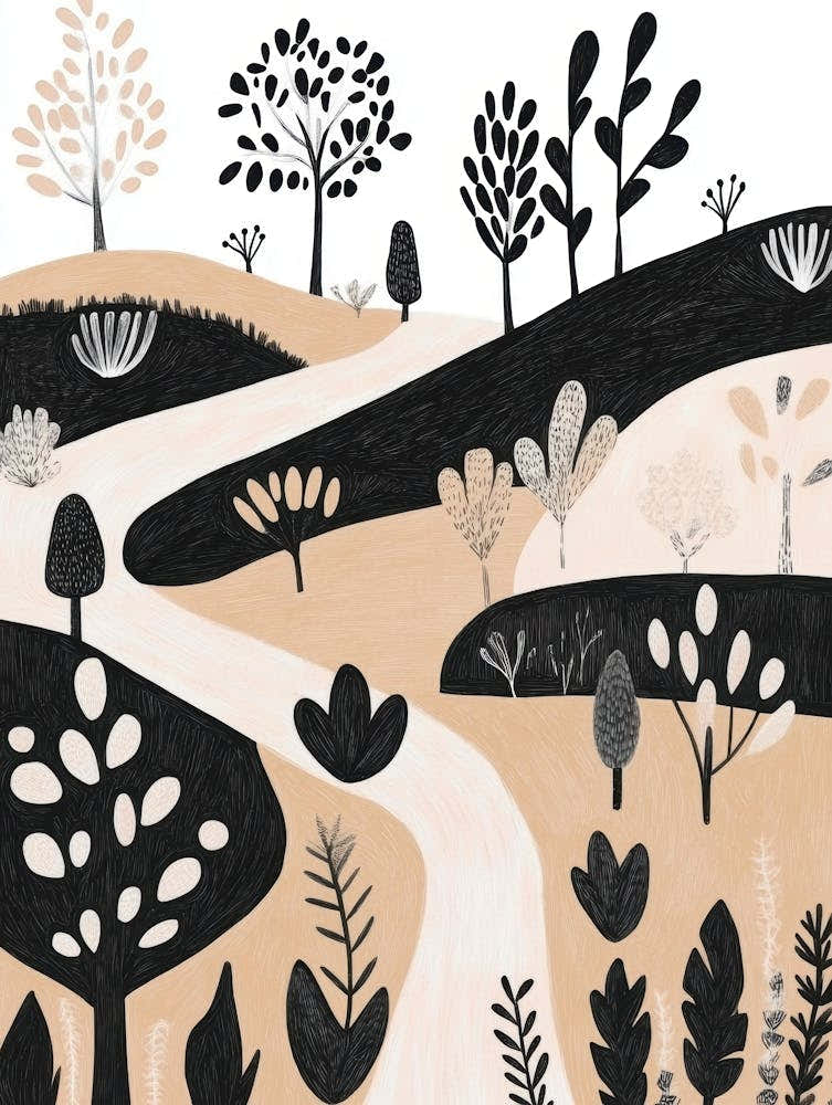 Black And White Landscape 1