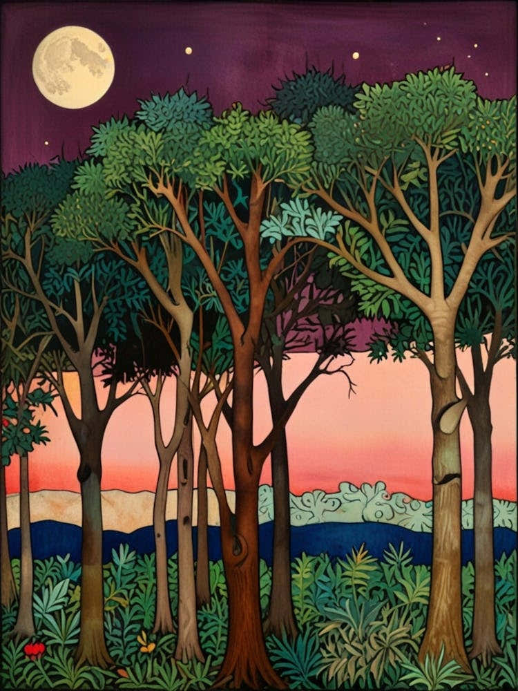 William Morris Forest At Night 16