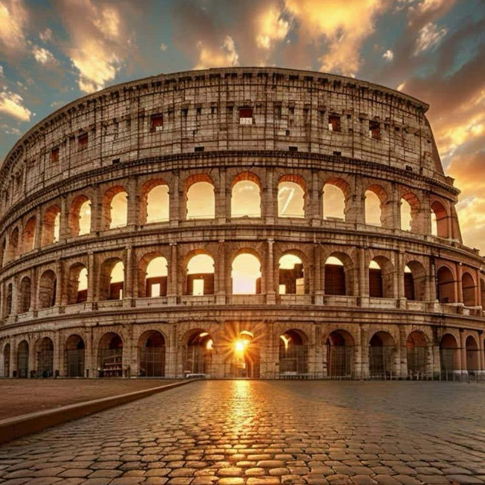 Sunset In Rome