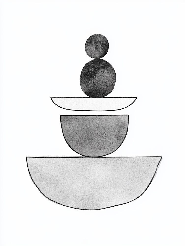 Stack Of Bowls Art