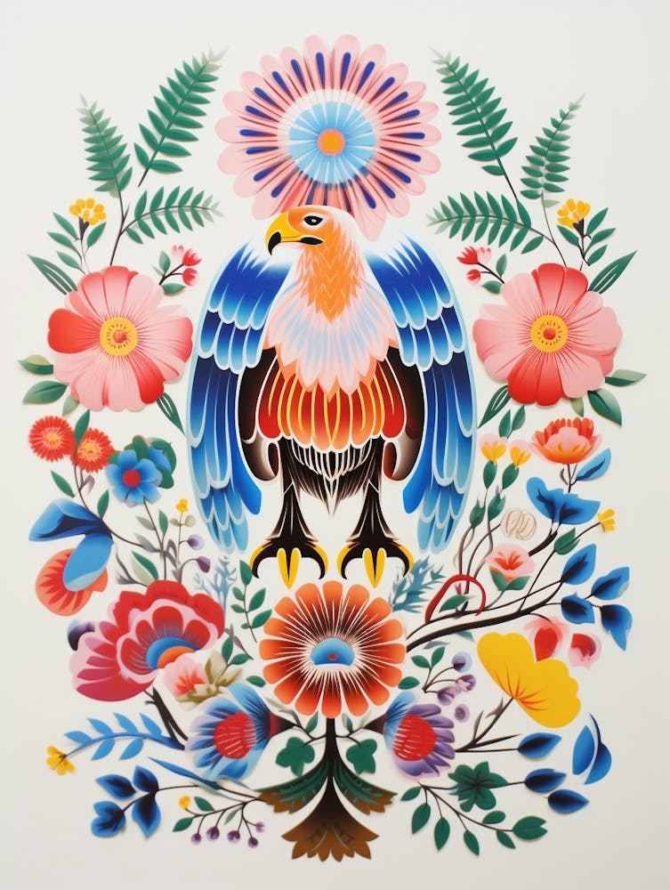 Scandinavian Bird Illustration Eagle 3