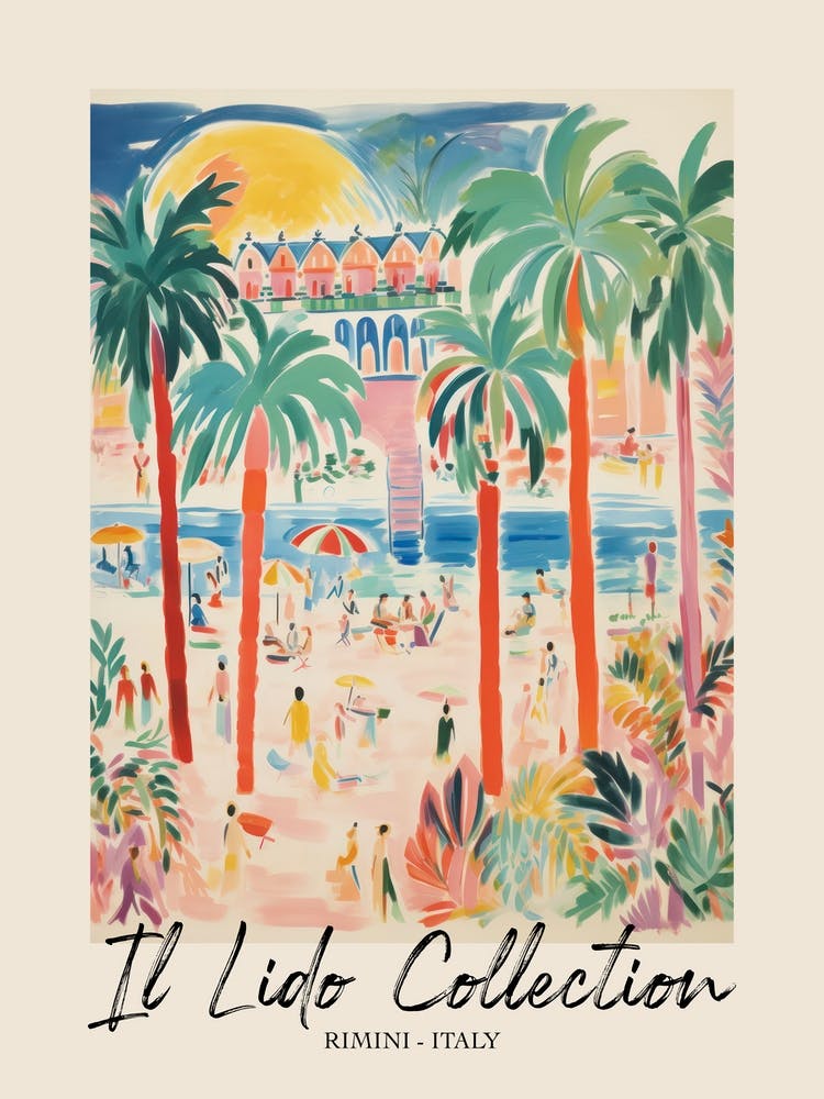 Rimini   Italy Il Lido Collection Beach Club Poster 1