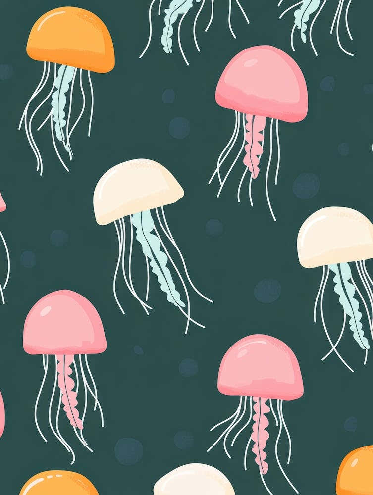 Jellyfish Flat Illustration