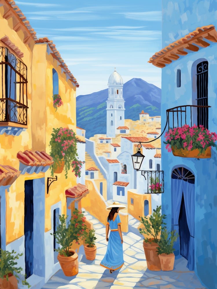 Chefchaouen Morocco 1 Illustration
