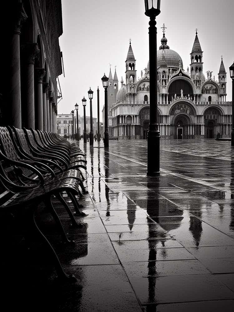Venice, Italy,  Black And White Analogue Photography  3