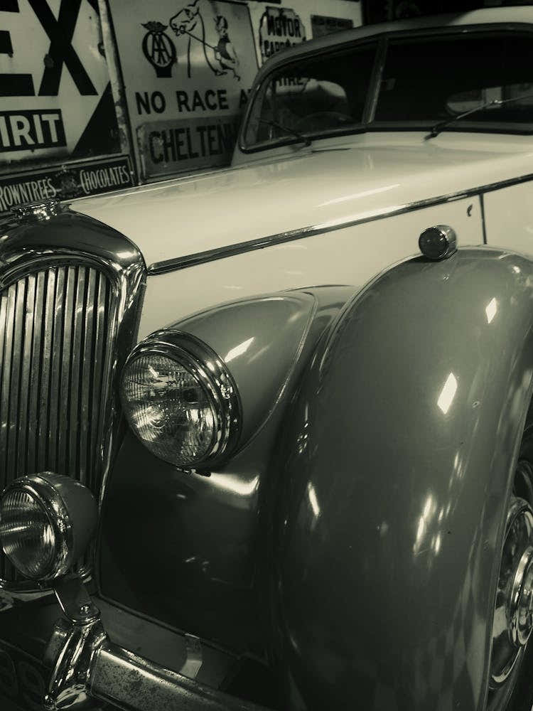 Classic Car In A Garage