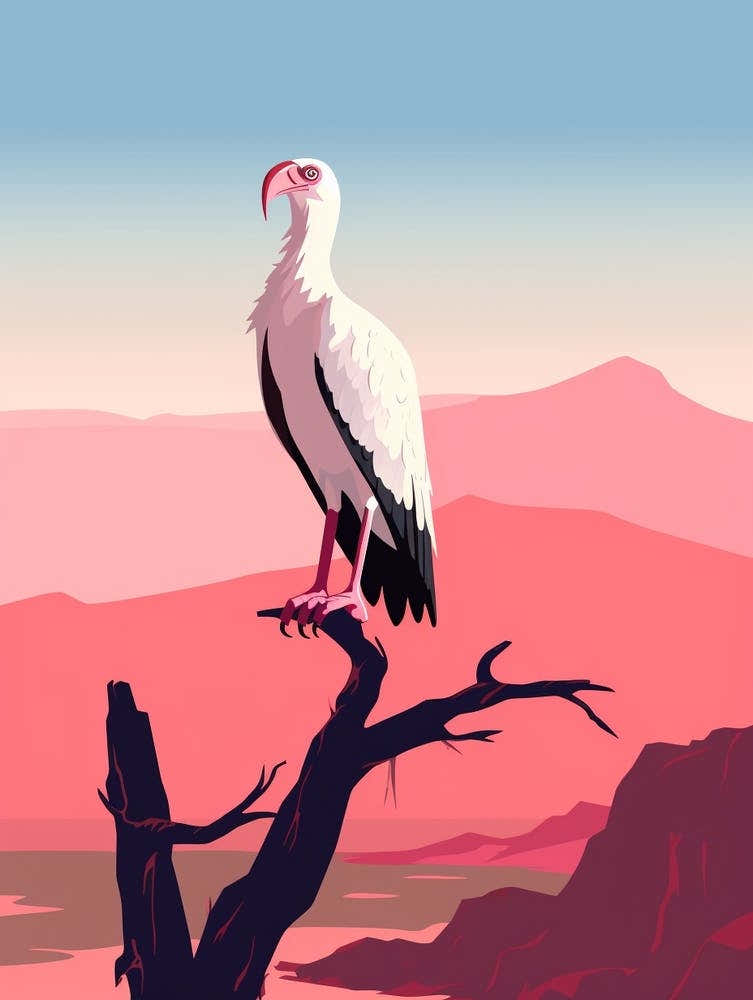 Minimalist California Condor 2 Illustration