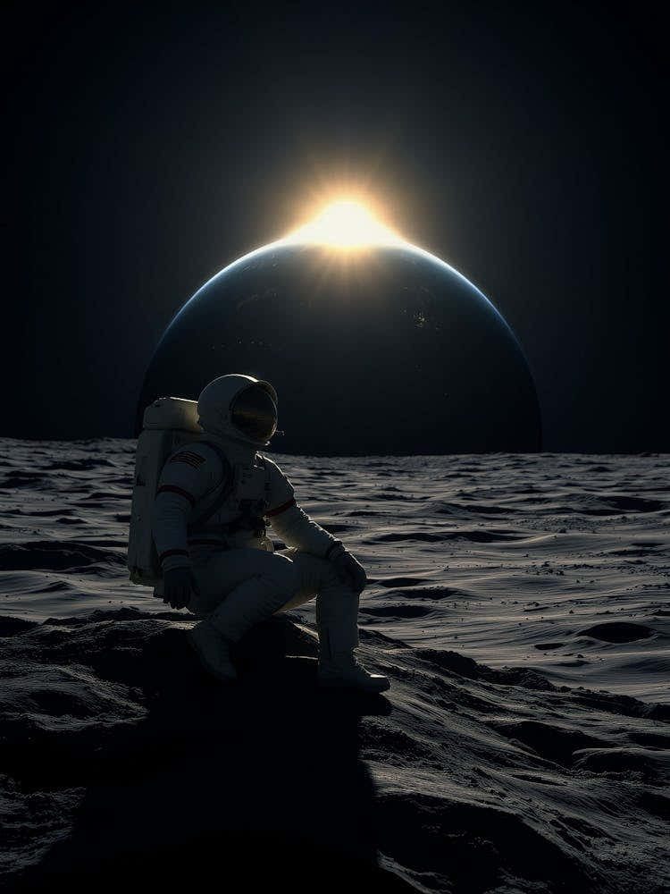 Astronaut On The Moon 2