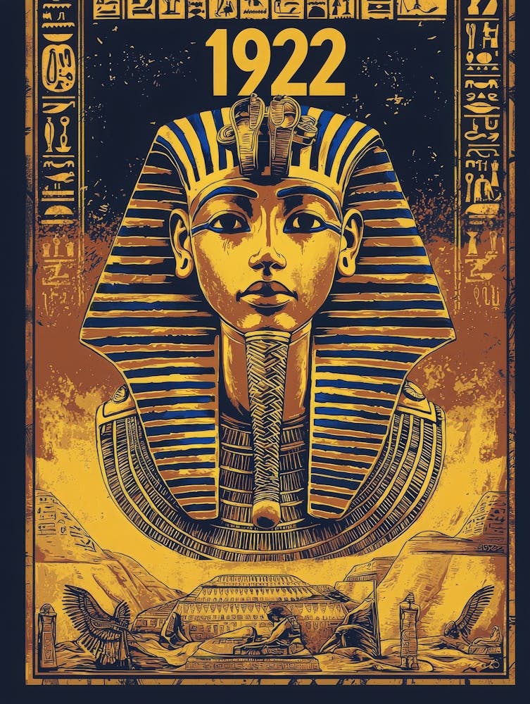 Aihrgdesign A Vintage Poster Celebrating The Discovery Of Tut 314a804f 9476 4d48 9f4e 239665998d1a 2