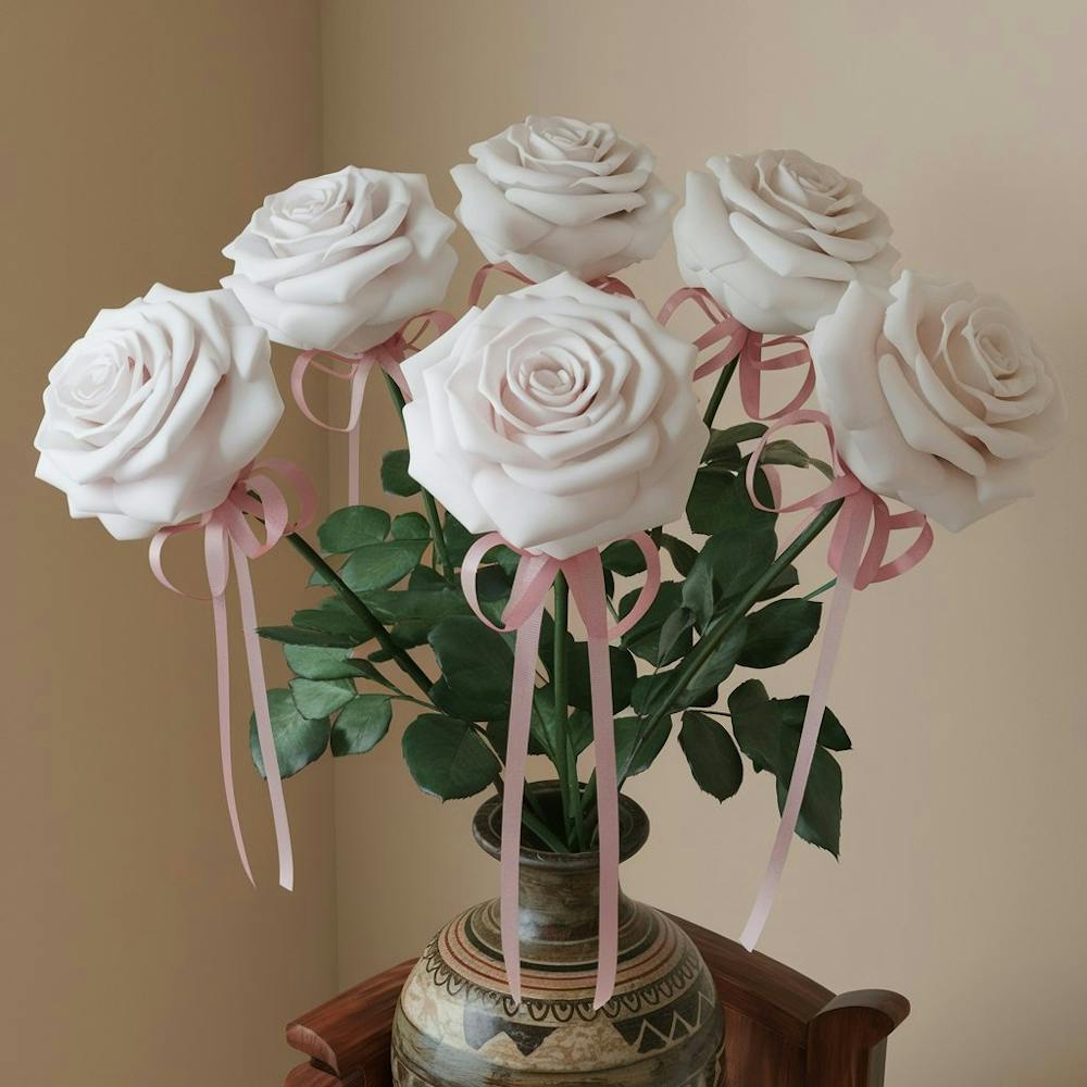 A 3d Render Of A Bouquet Of White Roses Each Rose Mcnmme Xrzgq7paeuzopyq Cuymlfhiroanis3df99qmg