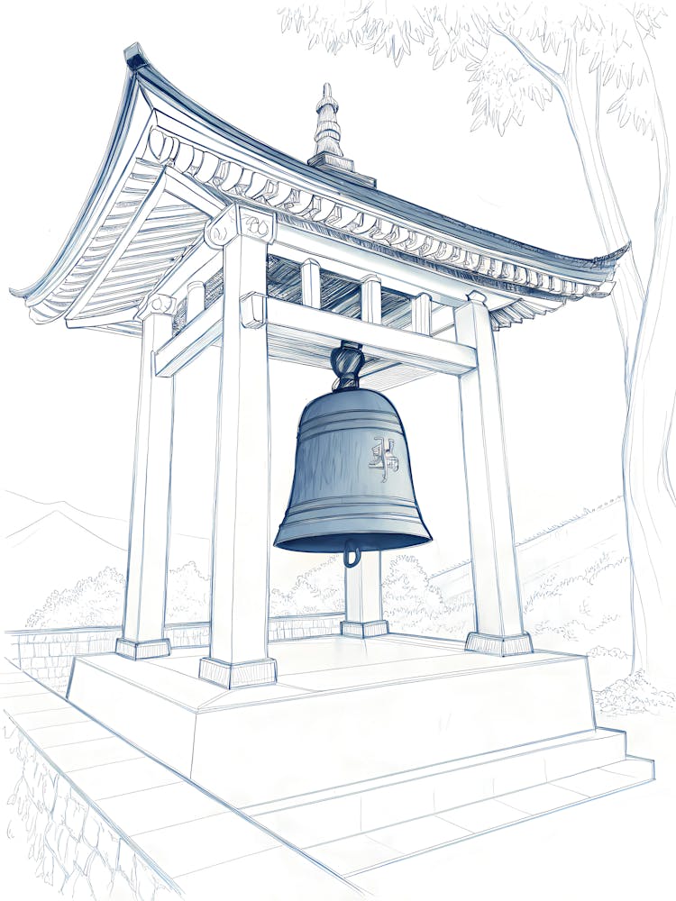 Minimalist Ink Sketch Of Negative Space Shaped L