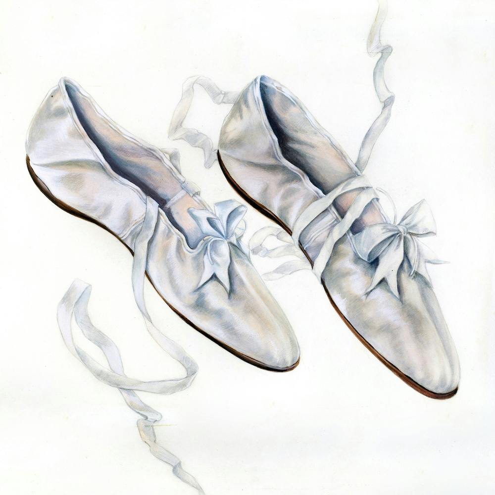 Vintage Ballerina Slippers