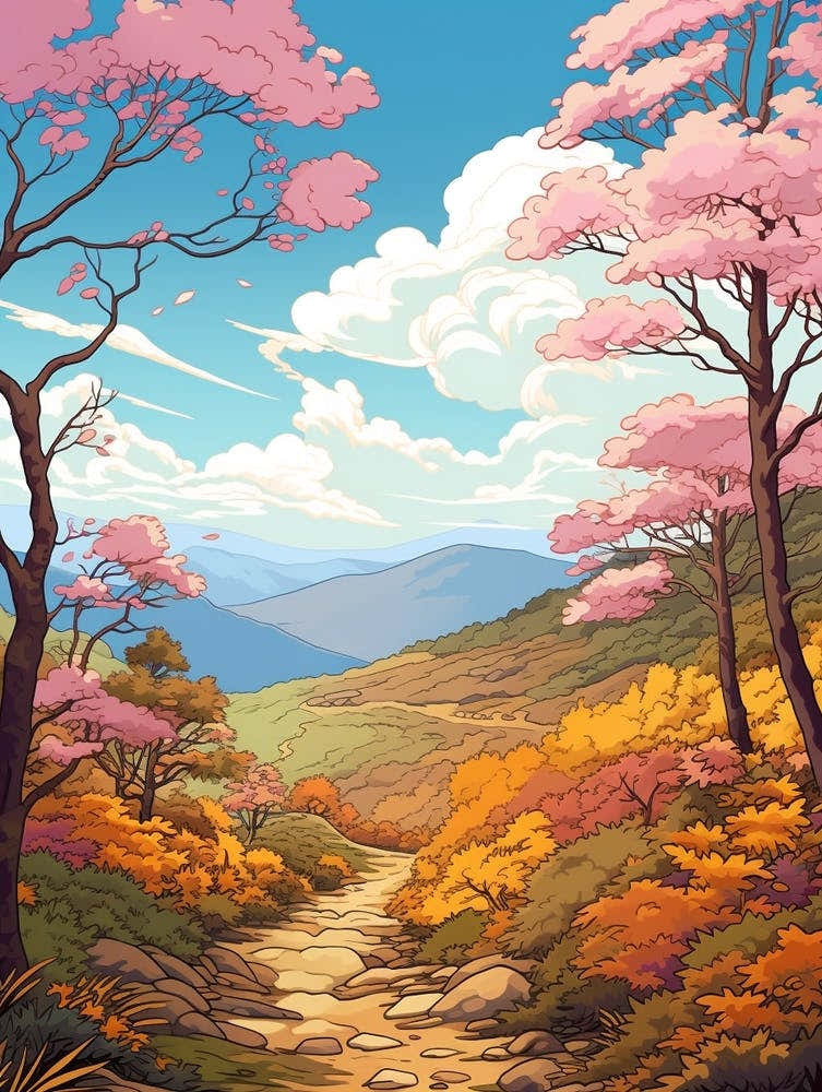 Appalachian Trail Usa 1 Hike Illustration