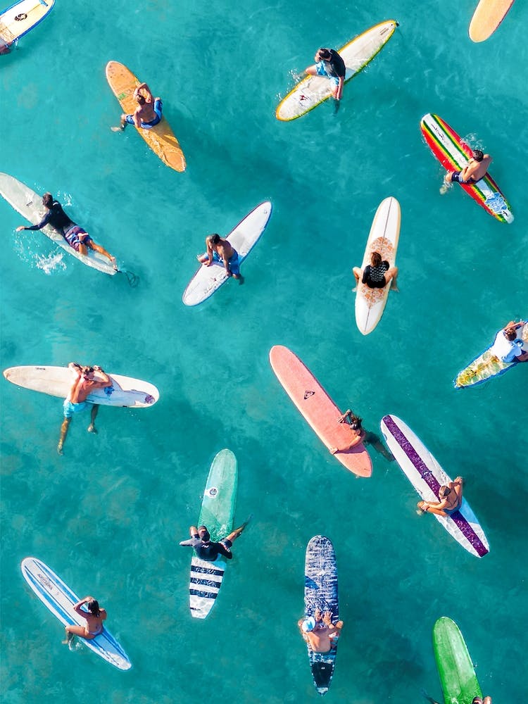Surfers Traffic Jam