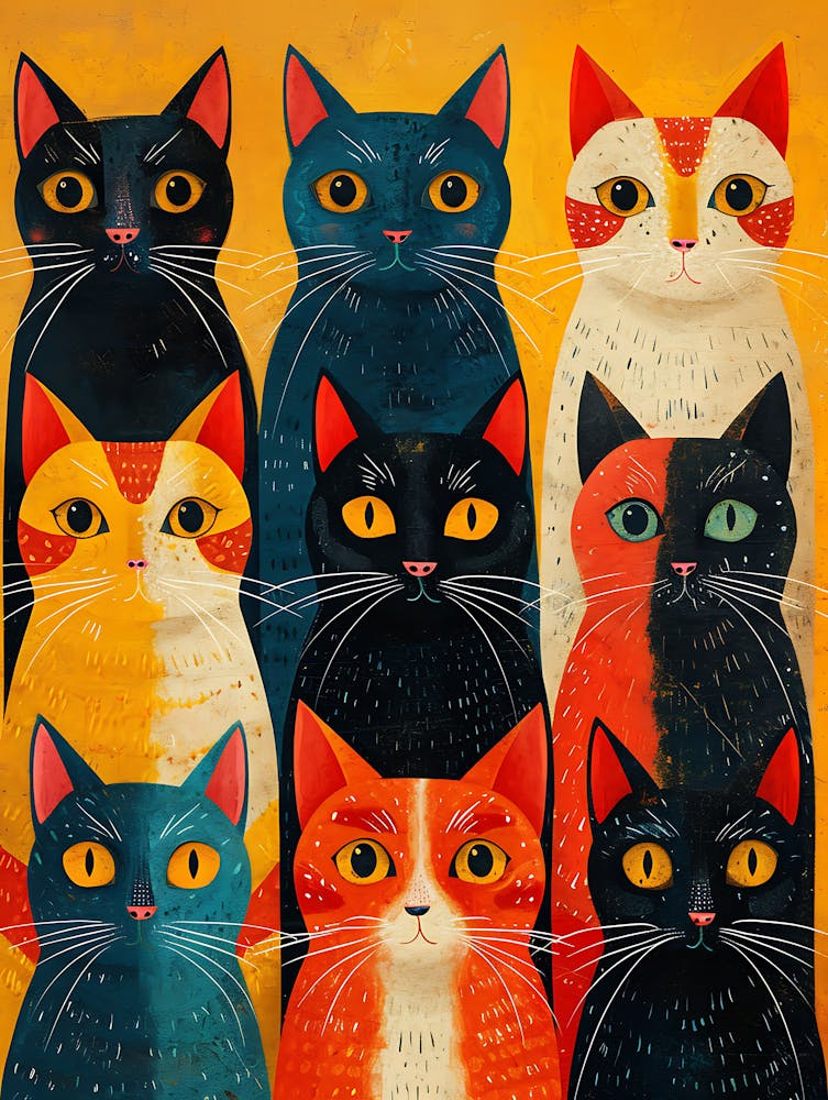 Group Of Cats 5