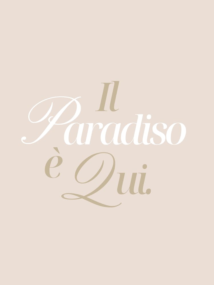 Il paradiso - beige