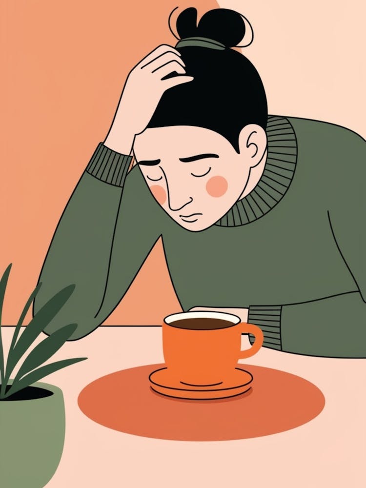 Woman With A Cup Of Coffee 2