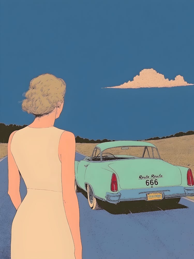 Girl And A Car
