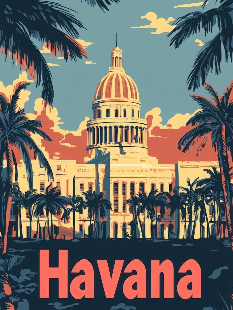 Aihrgdesign A Retro Travel Poster For Havana Featuring The Gr 9ecc3dfb 981d 4e58 Abd4 A2b1832c3a68 1