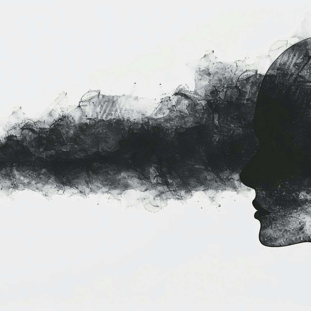 Black And White Portrait Of A Woman 1