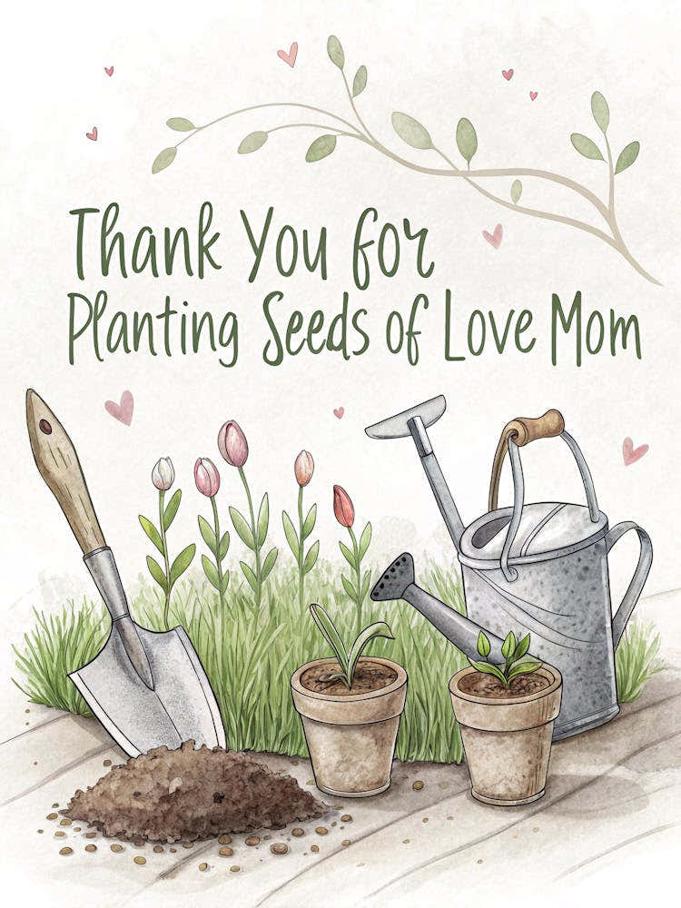 Thank You Got Planting Seeds Of Love