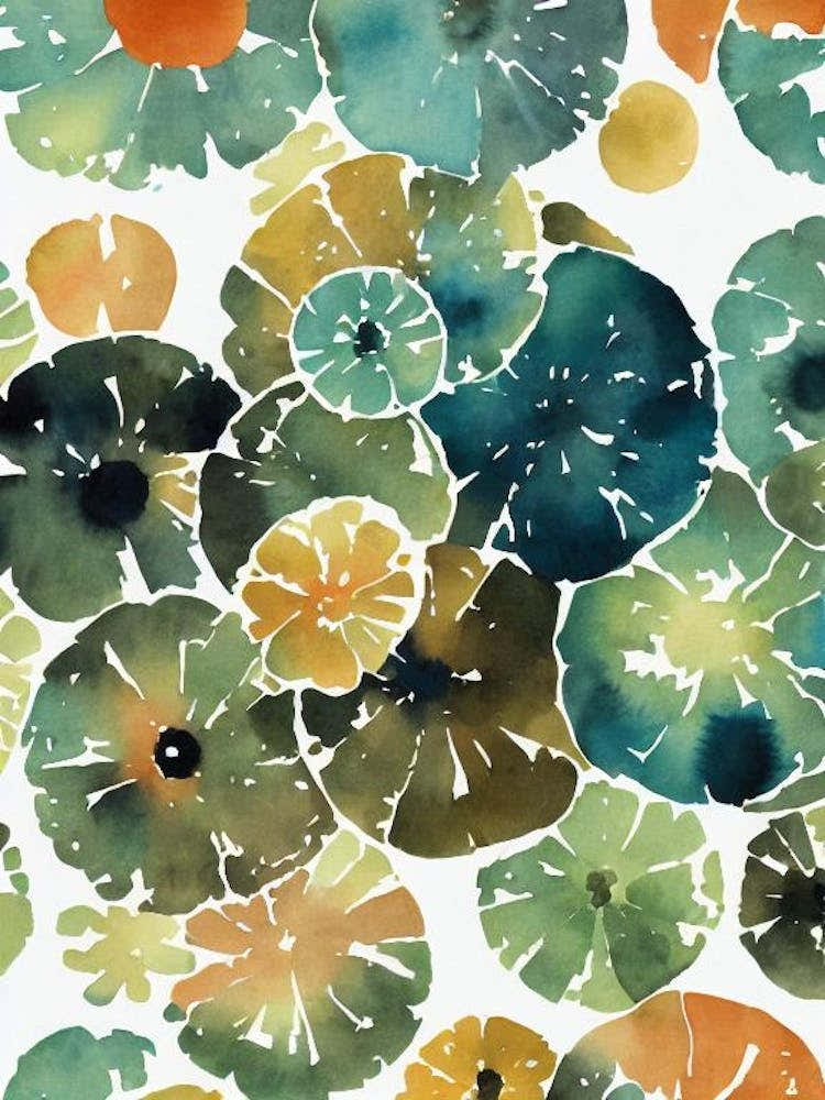 Porites Vintage Graphic Watercolour