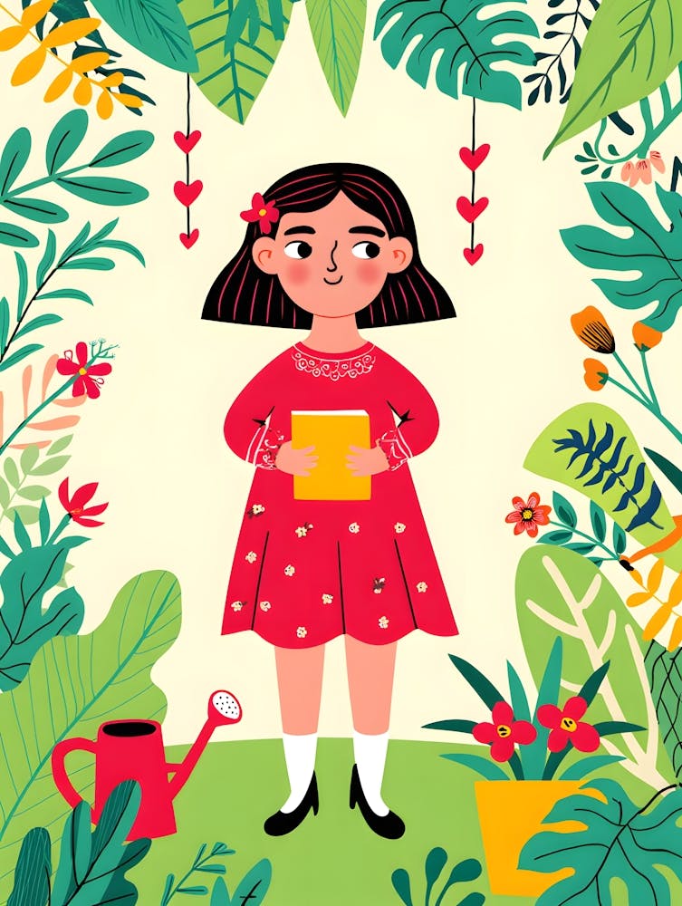 Garden Story – A Cheerful Moment of Nature and Books