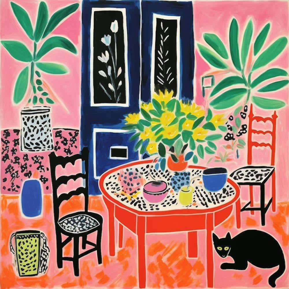 Cat In The Dining Room 4