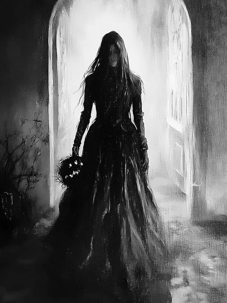 Woman In A Black Dress