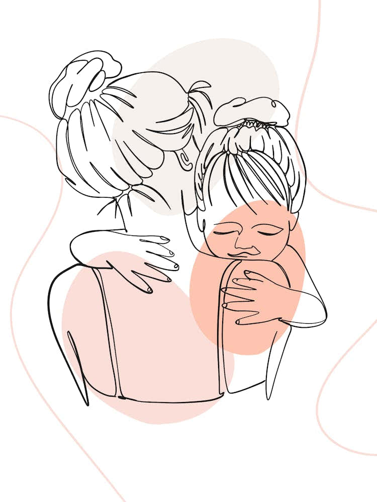 Mother And Daughter Hugging Mothers day