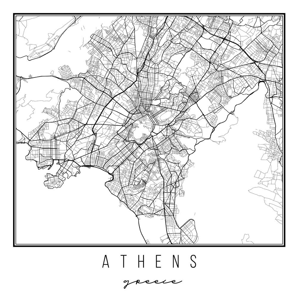 Athens Greece Street Map